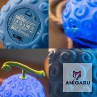 One Piece Lampe mit USB-C Gum-Gum Fruit