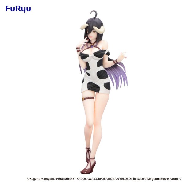 Overlord – Albedo Statue (21 cm) | Trio-Try-iT | Mini Dress Cow Pattern Ver. | FuRyu