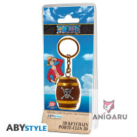 ONE PIECE Schlüsselanhänger 3D – Fass